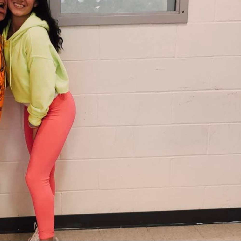 Neon crop sweatshirt